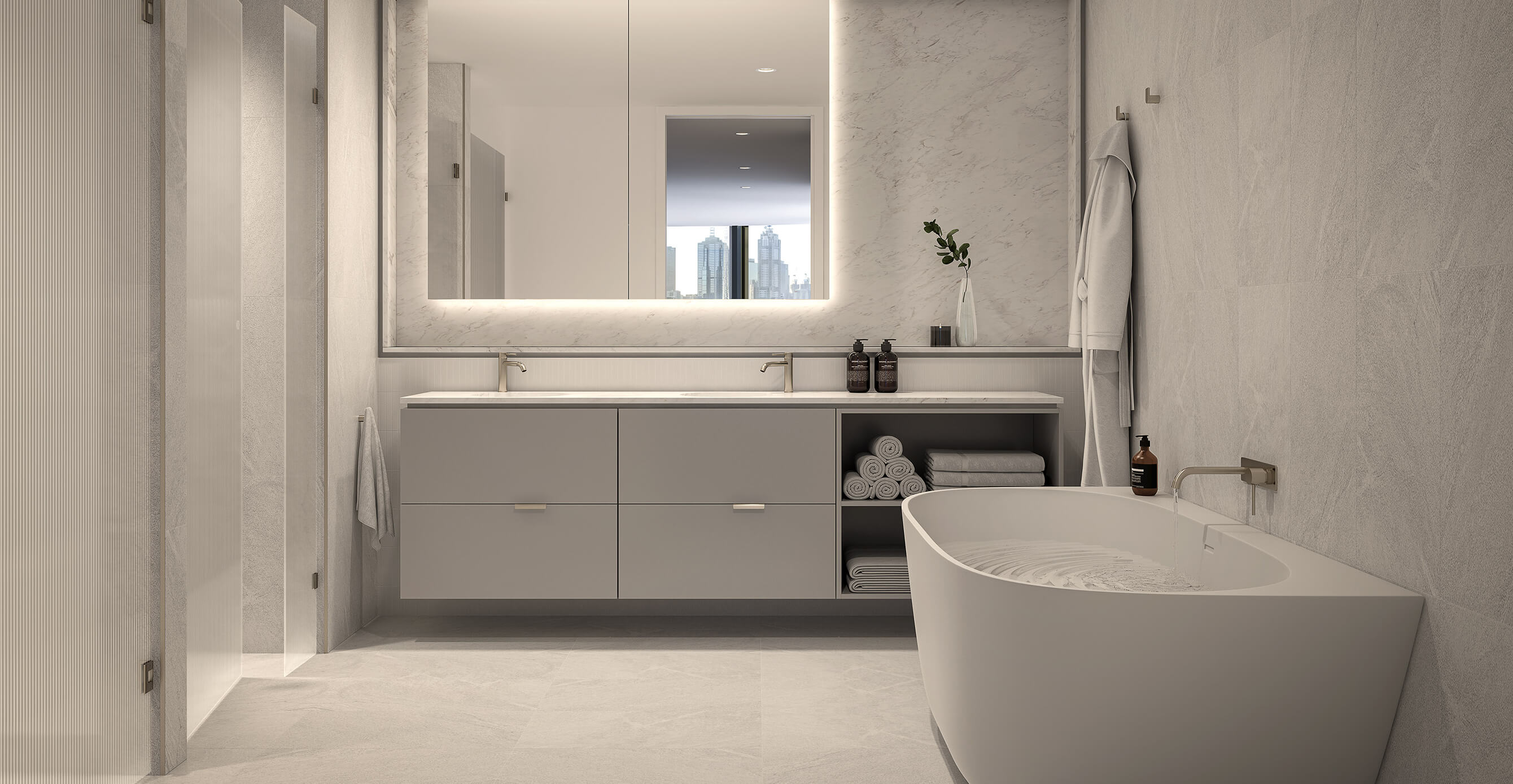 ARTIST IMPRESSION – ENSUITE, LIGHT PLUS SCHEME